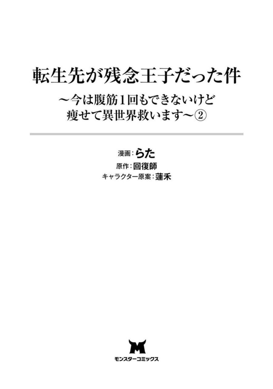 Tensei Saki ga Zannen Ouji Datta Ken: Ima wa Fukkin 1-kai mo Dekinai kedo Yasete Isekai Sukuimasu Chapter 6