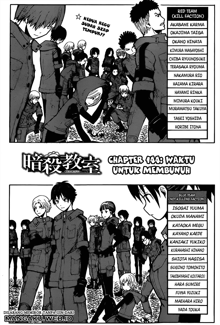 Ansatsu Kyoushitsu Chapter 144