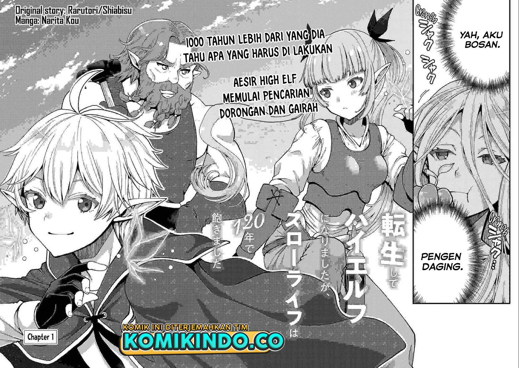 Tensei Shite High Elf ni Narimashitaga, Slow Life wa 120-nen de Akimashita Chapter 1