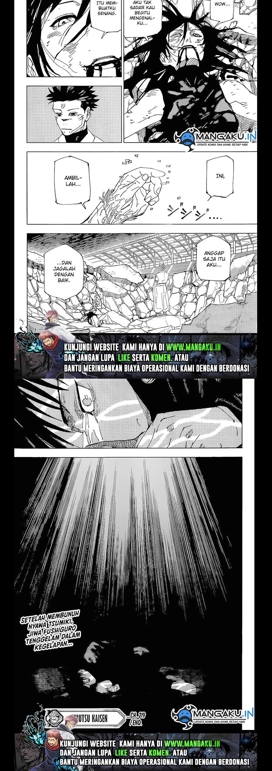 Komik Jujutsu Kaisen Chapter 219 Bahasa Indonesia - KomikIndo