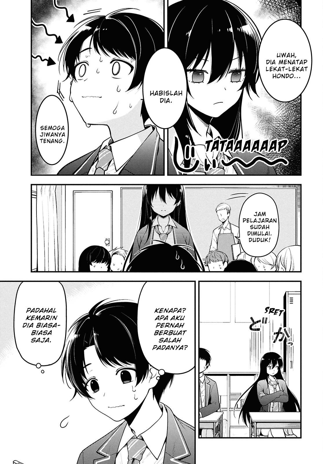 Tonari no Seki no Yankee Shimizu-san ga Kami o Kuroku Sometekita Chapter 1