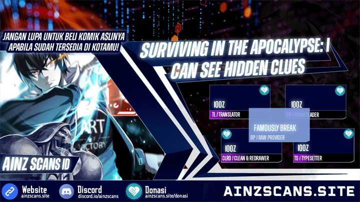 Surviving in the Apocalypse: I Can See Hidden Clues Chapter 14