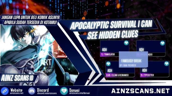 Surviving in the Apocalypse: I Can See Hidden Clues Chapter 15