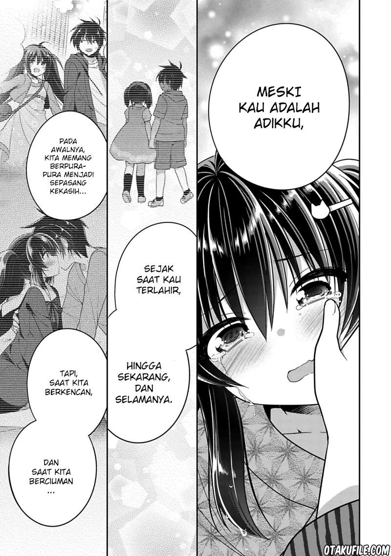 Siscon Ani to Brocon Imouto ga Shoujiki ni Nattara Chapter 15.5