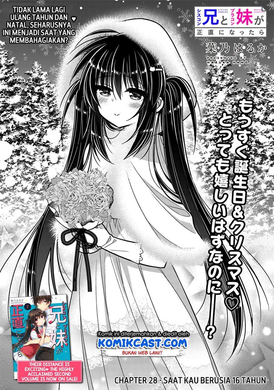 Siscon Ani to Brocon Imouto ga Shoujiki ni Nattara Chapter 28