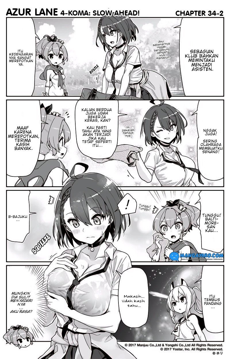 Azur Lane 4-koma: Slow Ahead! Chapter 33-34