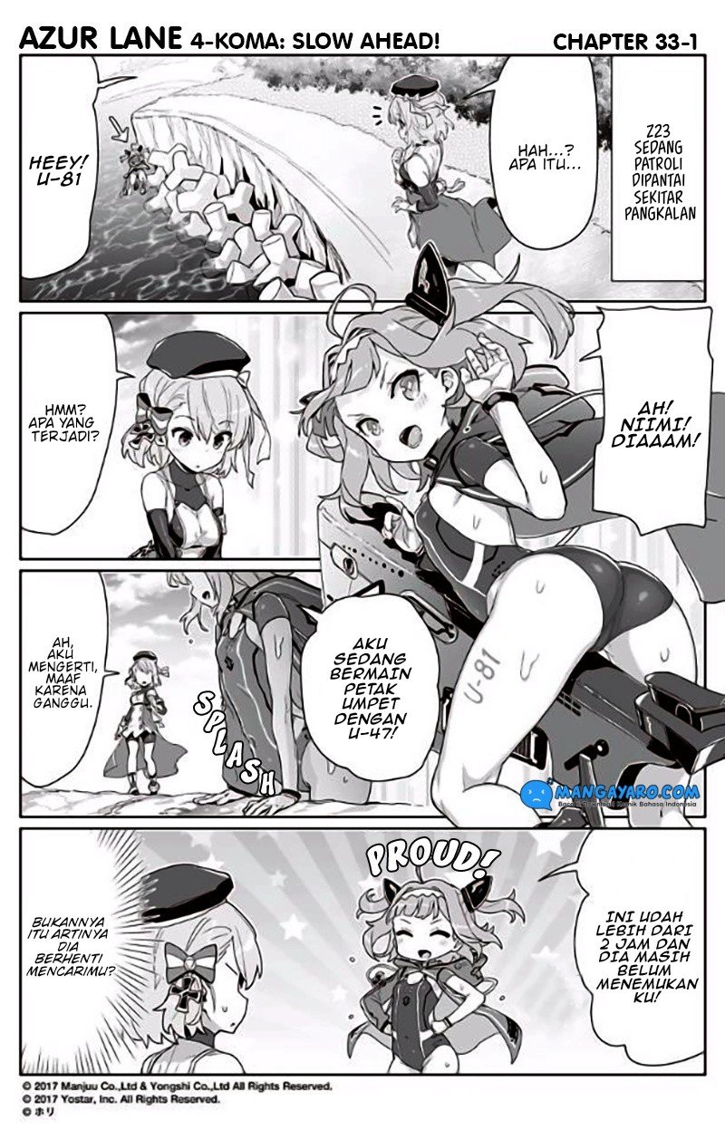 Azur Lane 4-koma: Slow Ahead! Chapter 33-34