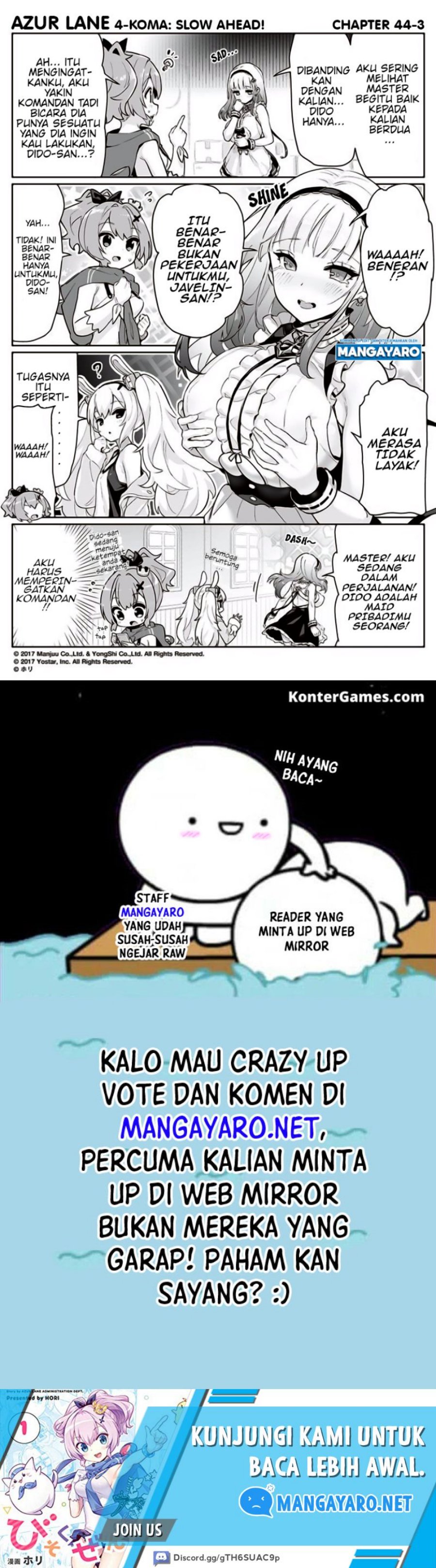 Azur Lane 4-koma: Slow Ahead! Chapter 43-44