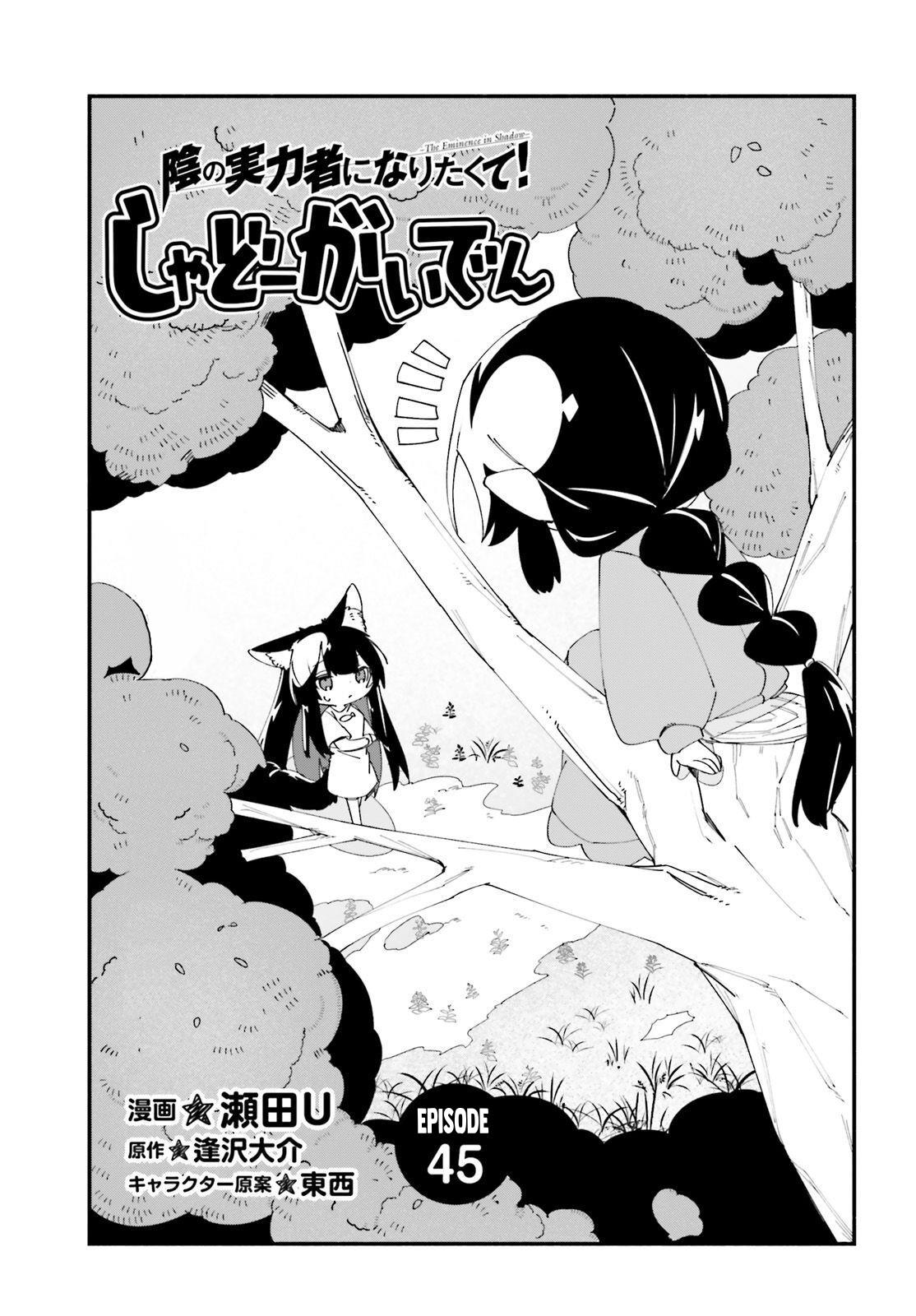 Kage no Jitsuryokusha ni Naritakute! Shadow Gaiden Chapter 45