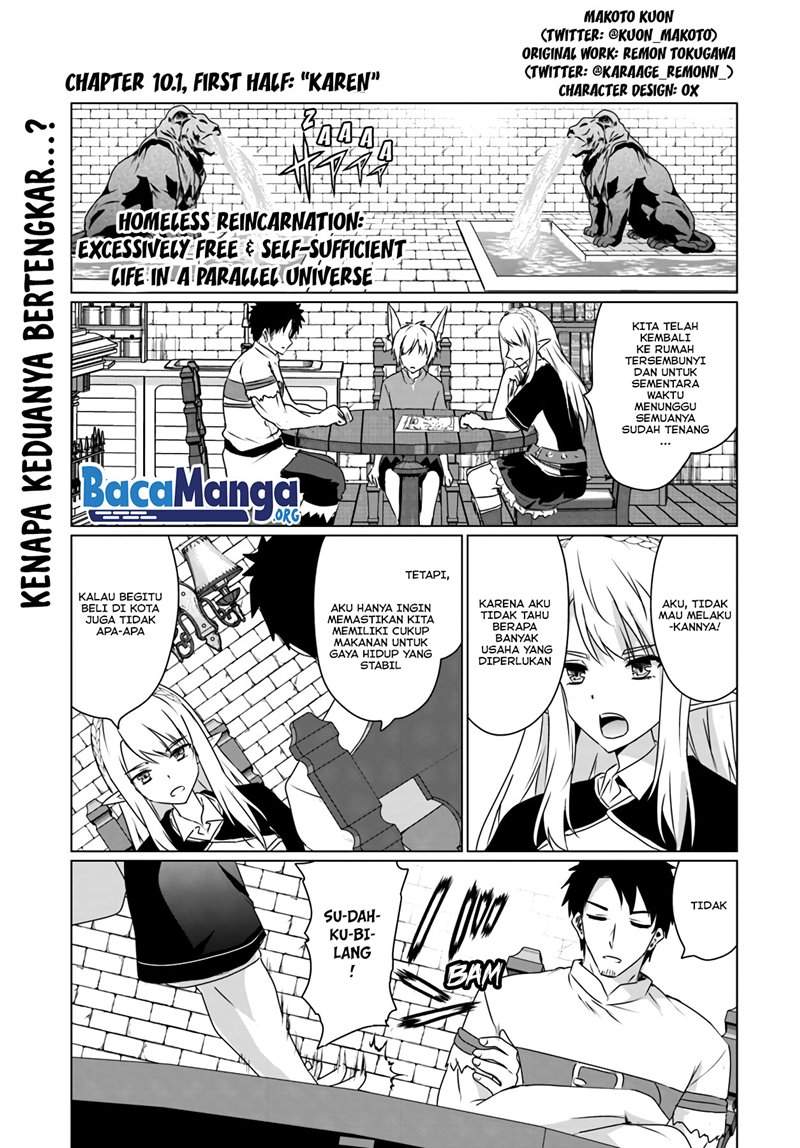 Homeless Tensei: Isekai De Jiyuu Sugiru Majutsu Jisoku Seikatsu Chapter 10.1