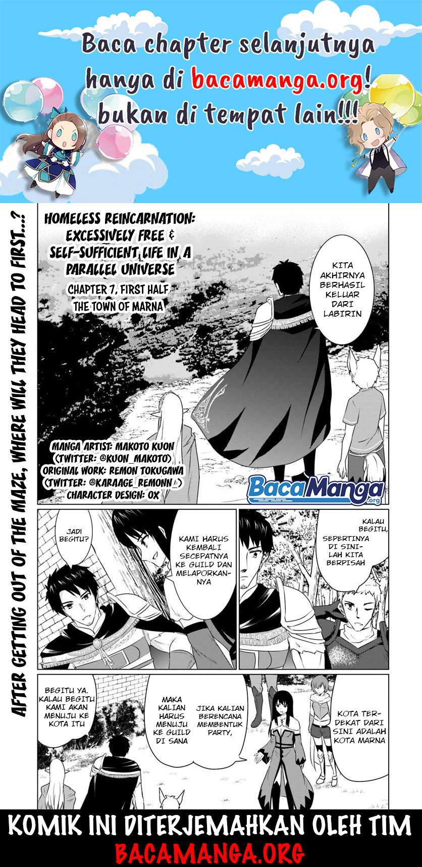 Homeless Tensei: Isekai De Jiyuu Sugiru Majutsu Jisoku Seikatsu Chapter 7.1