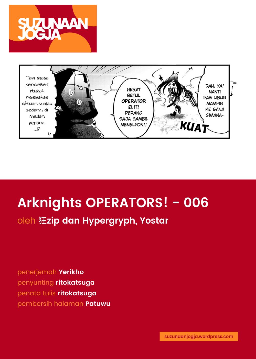 Arknights: Operators! Chapter 6