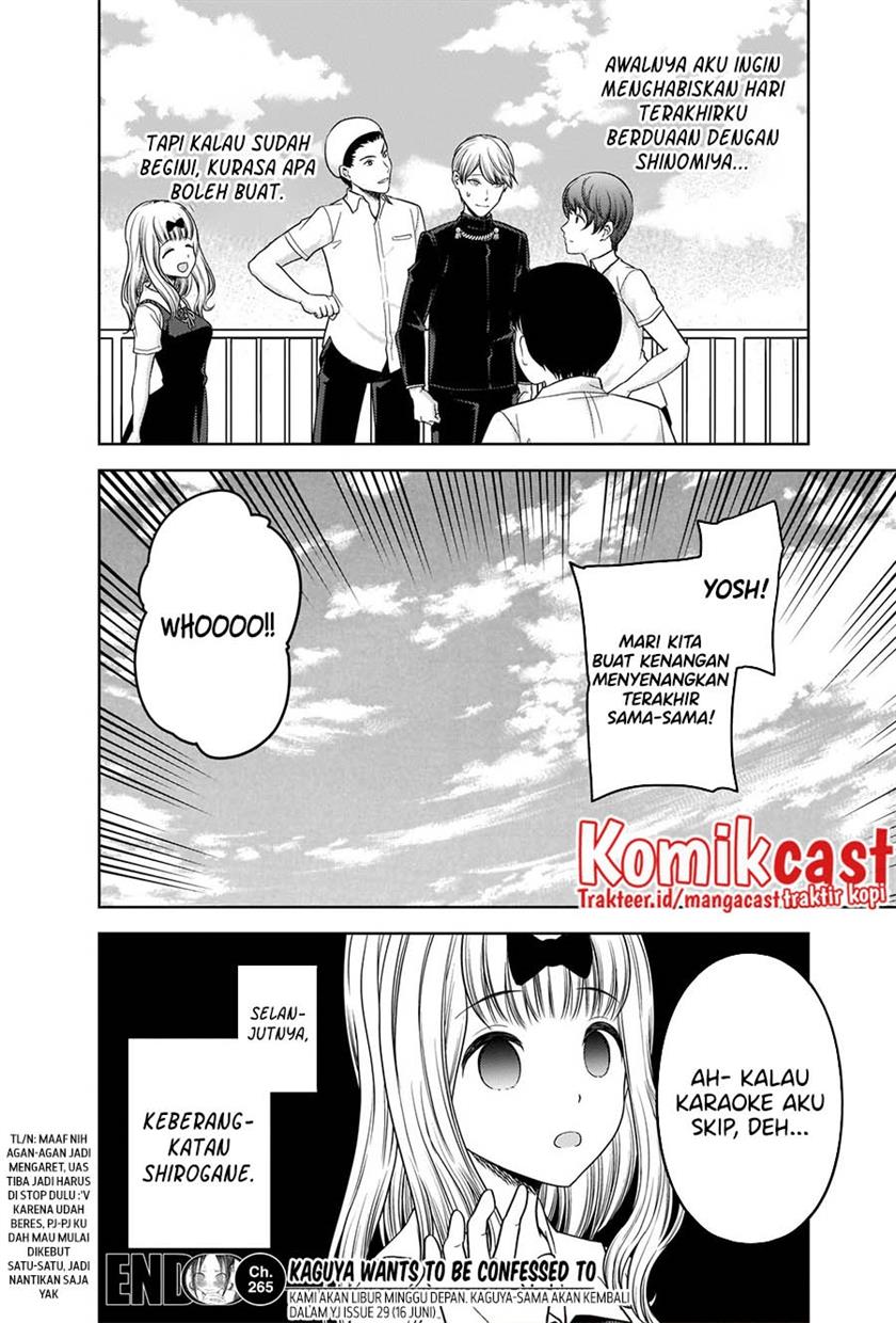 Kaguya-sama wa Kokurasetai – Tensai-tachi no Renai Zunousen Chapter 265