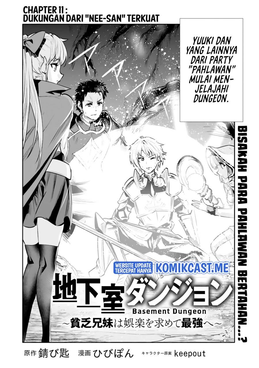 Chikashitsu Dungeon: Binbou Kyoudai wa Goraku wo Motomete Saikyou e Chapter 11