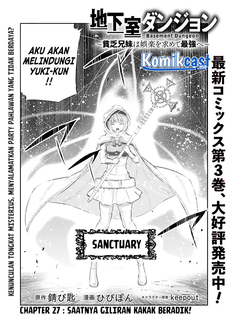 Chikashitsu Dungeon: Binbou Kyoudai wa Goraku wo Motomete Saikyou e Chapter 27