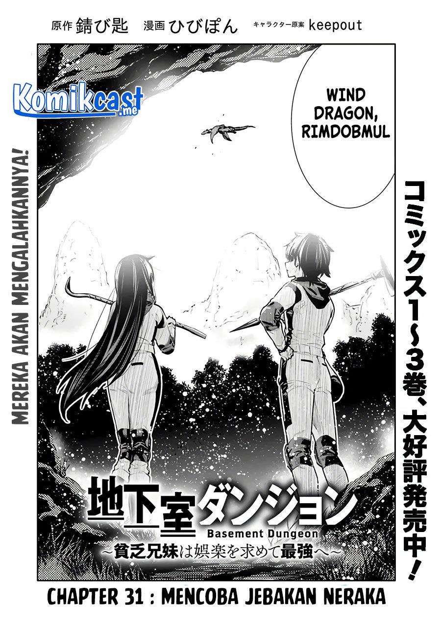 Chikashitsu Dungeon: Binbou Kyoudai wa Goraku wo Motomete Saikyou e Chapter 31