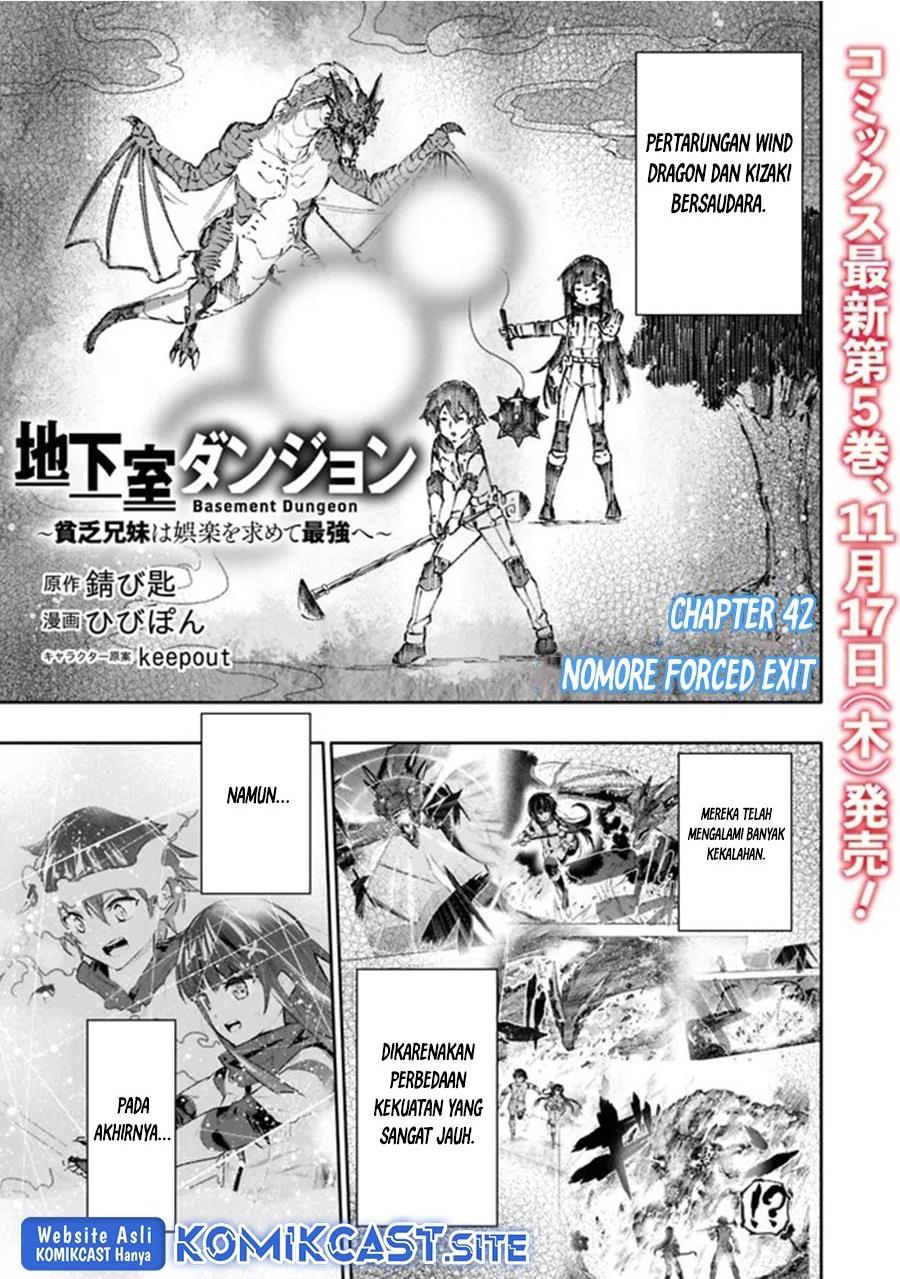 Chikashitsu Dungeon: Binbou Kyoudai wa Goraku wo Motomete Saikyou e Chapter 42