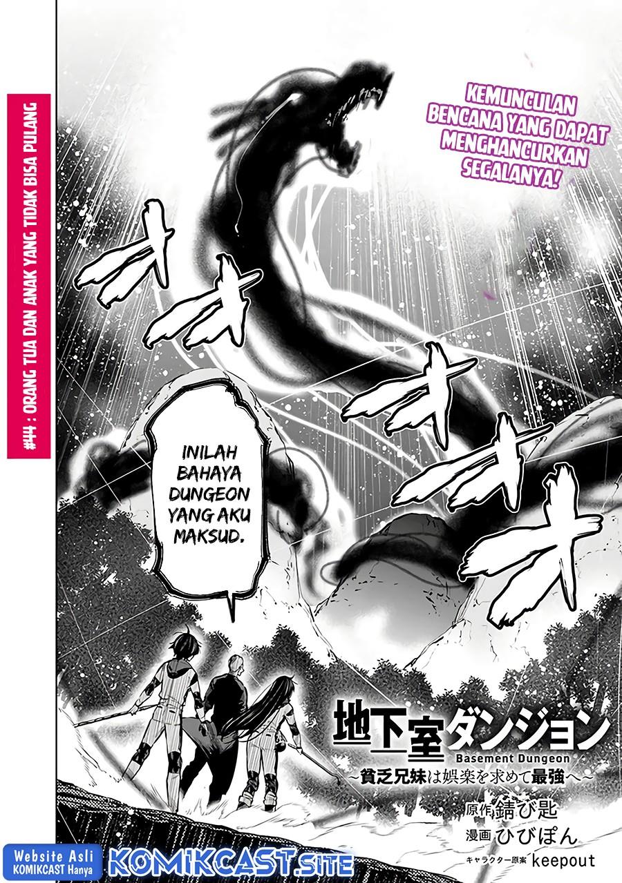 Chikashitsu Dungeon: Binbou Kyoudai wa Goraku wo Motomete Saikyou e Chapter 44