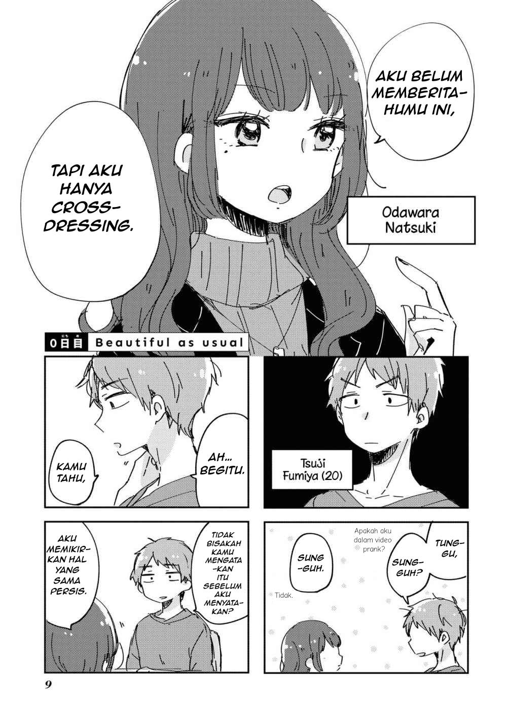 Natsuki-kun wa Kyou mo Kirei Chapter 1