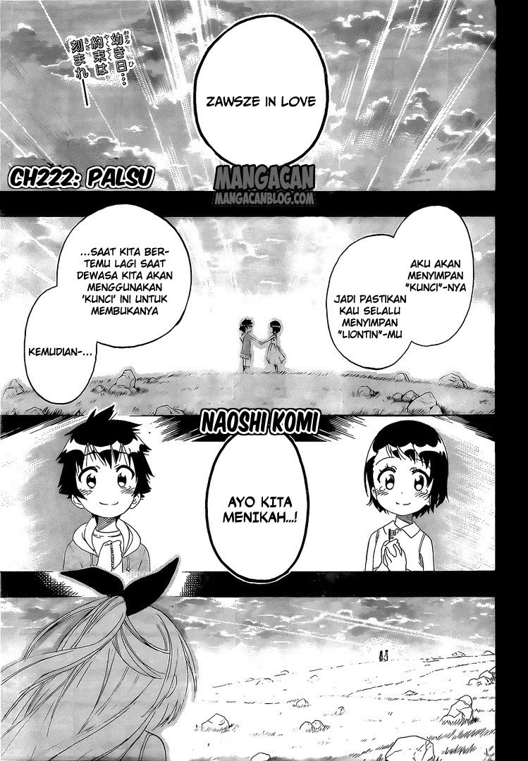 Nisekoi Chapter 222