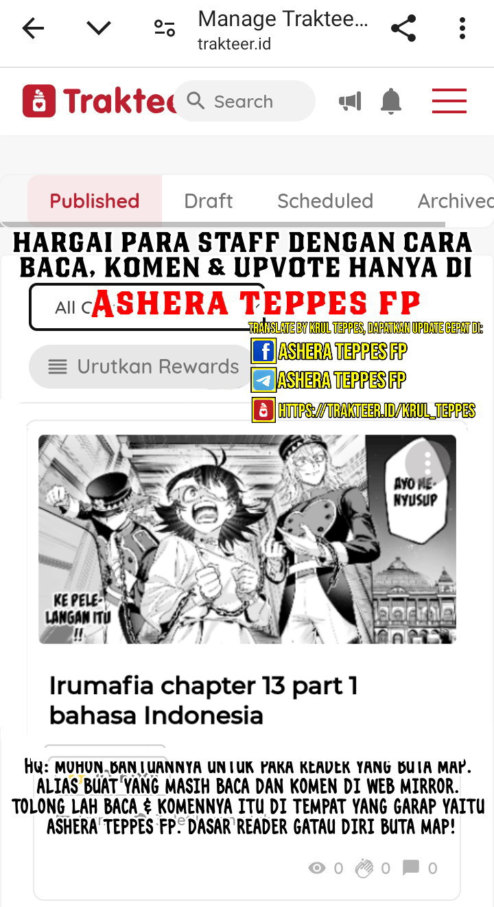 Mairimashita! Iruma-kun Mafia AU Chapter 9.2