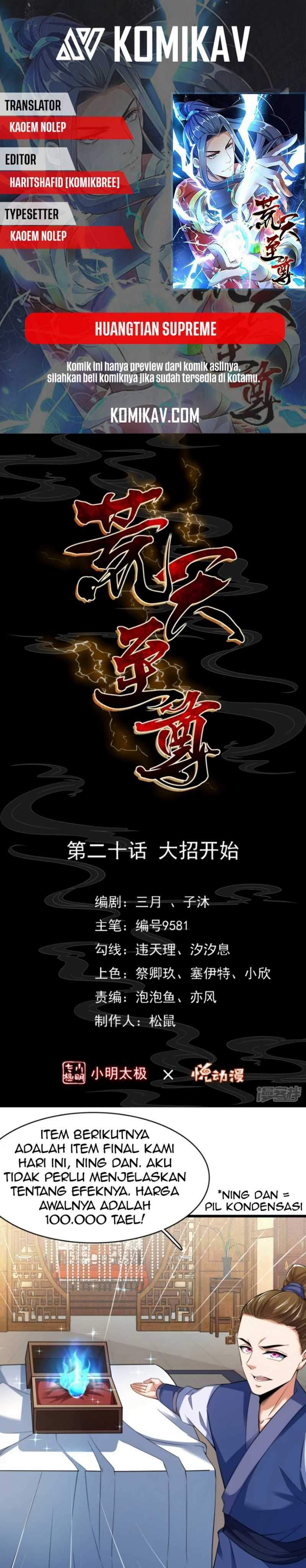 Huangtian Supreme Chapter 20