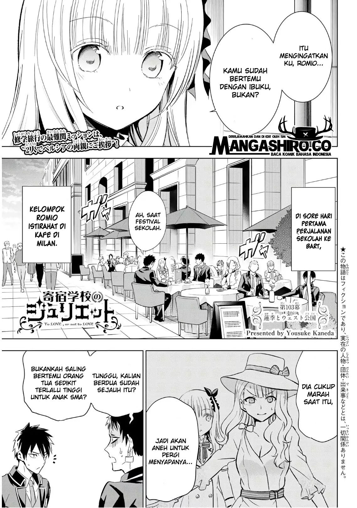 Kishuku Gakkou no Juliet Chapter 103