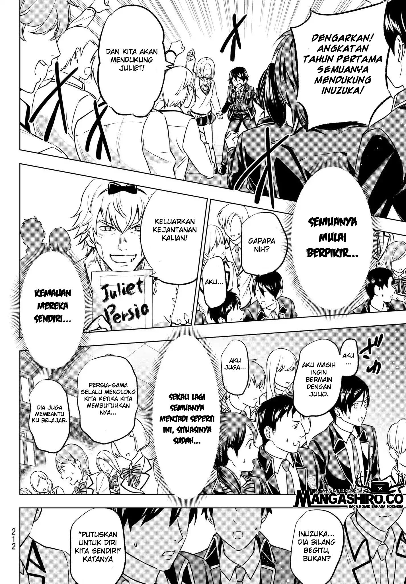 Kishuku Gakkou no Juliet Chapter 89