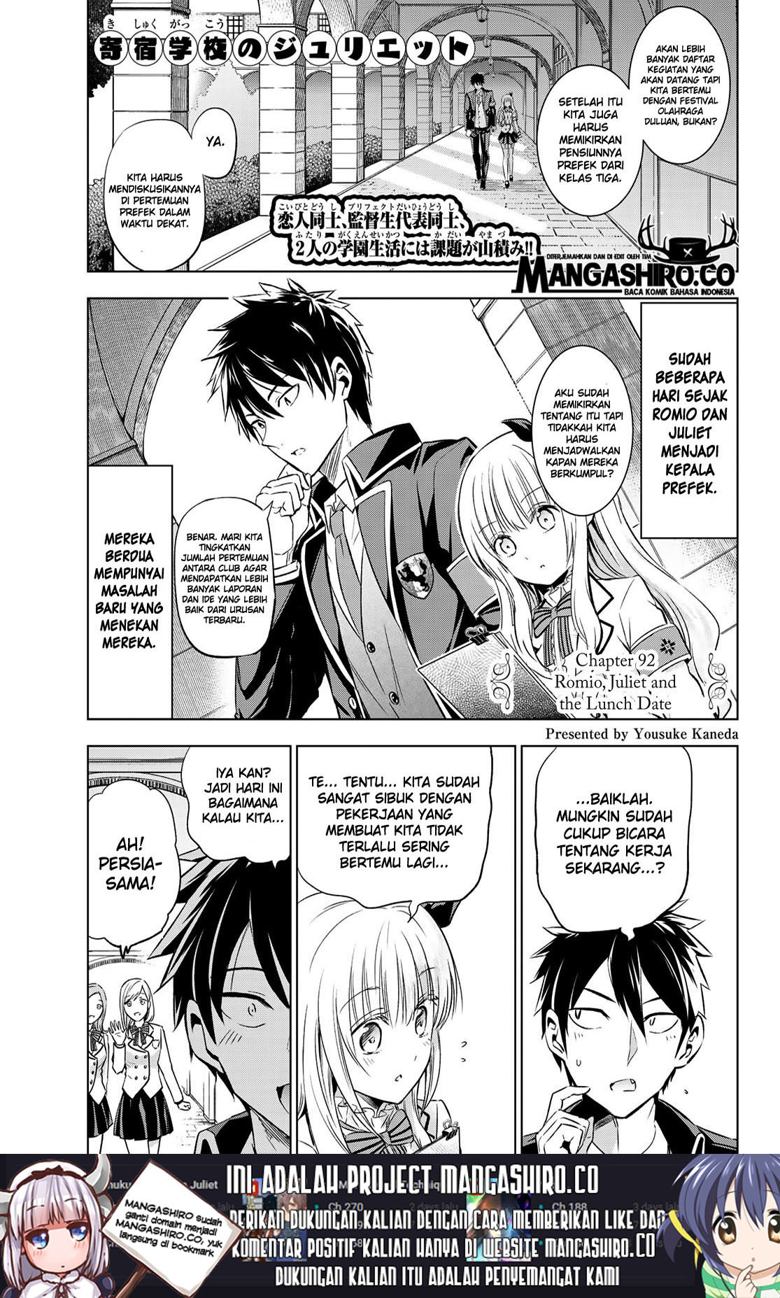 Kishuku Gakkou no Juliet Chapter 92