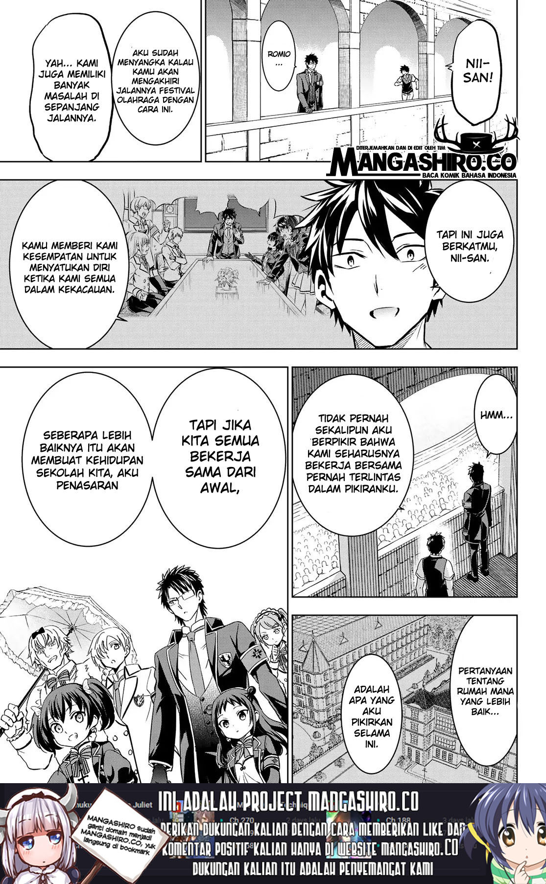 Kishuku Gakkou no Juliet Chapter 96