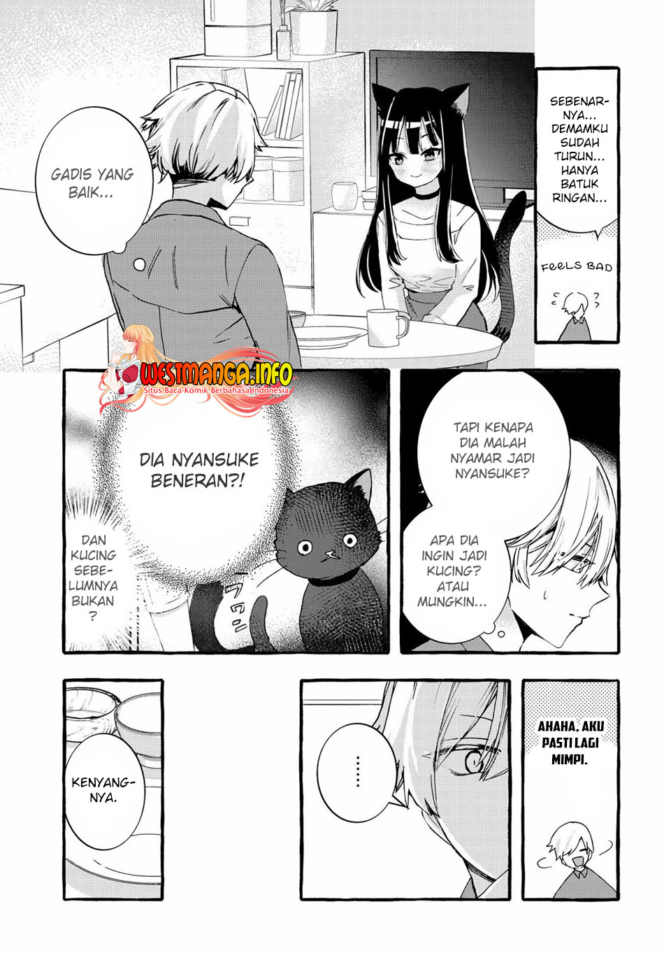 Chiteki de Cool na Kouhai Bijo, Ore no Kai Neko ni naru Chapter 3