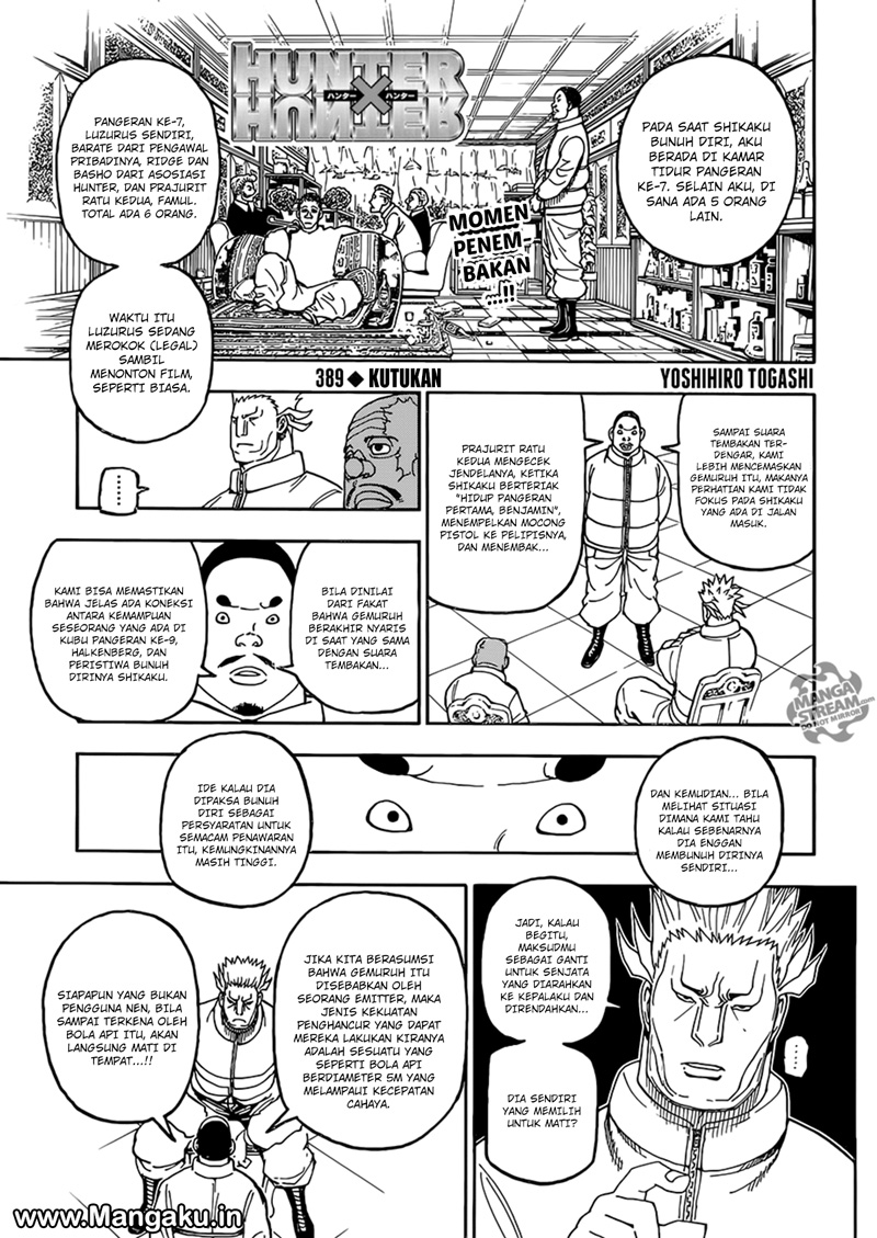 Hunter x Hunter Chapter 389