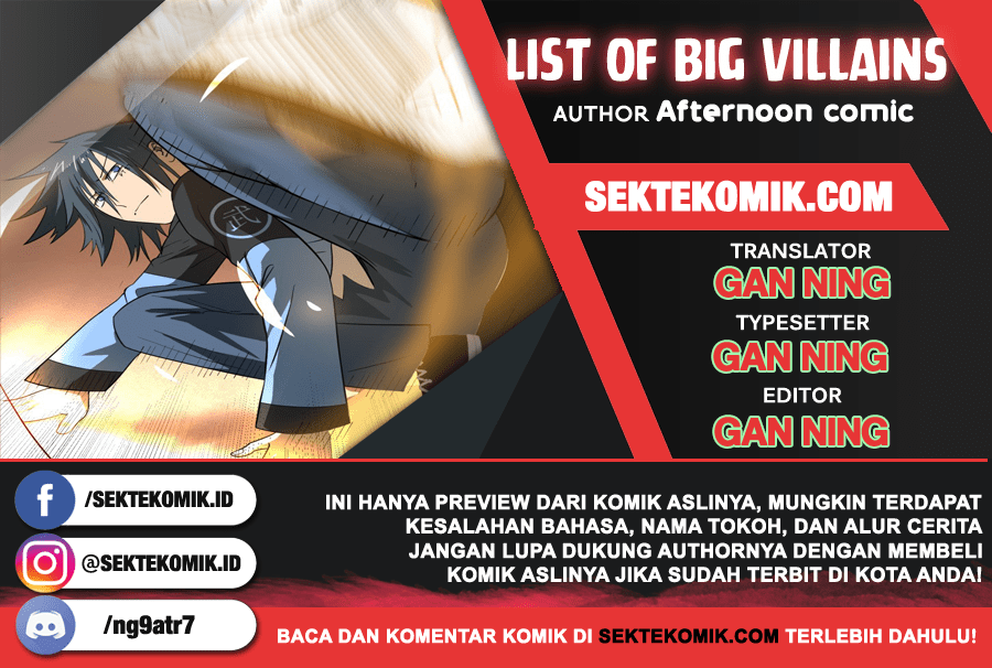 List of Big Villians Chapter 27