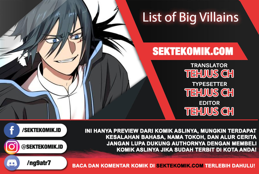 List of Big Villians Chapter 54