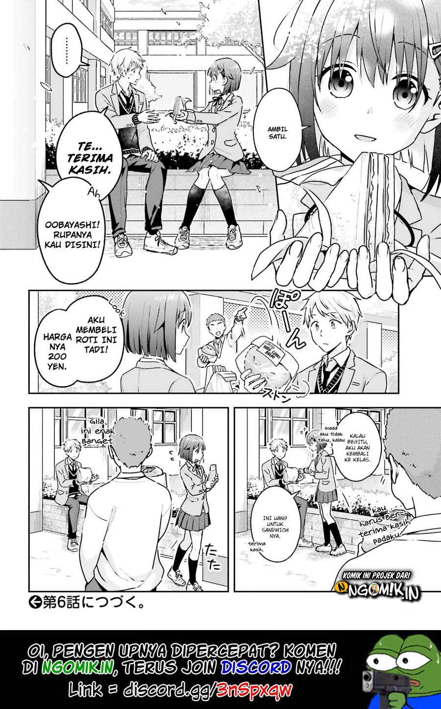 Koe no Chiisai Komori-san to Kuso Deka Oogoe no Oobayashi-kun Chapter 5