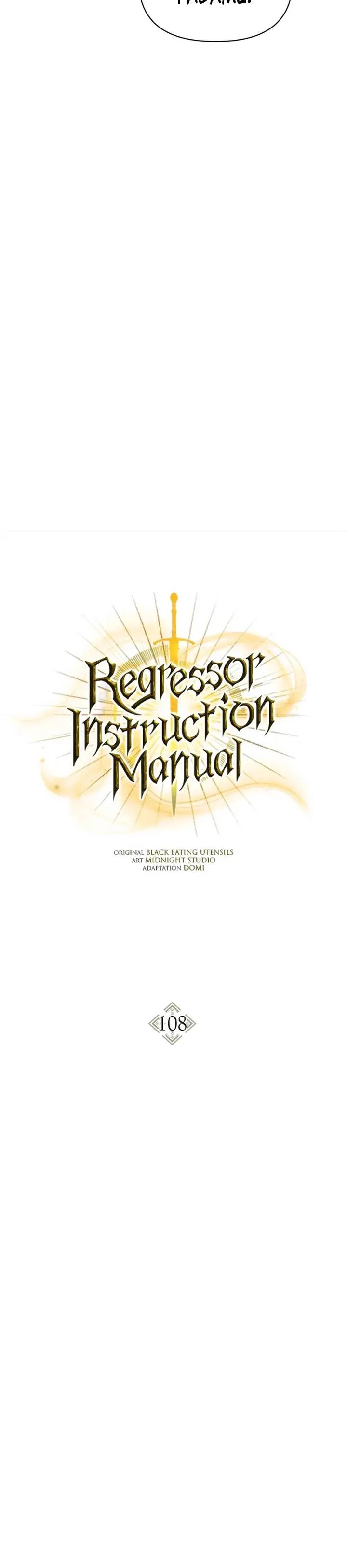 Regressor Instruction Manual Chapter 108