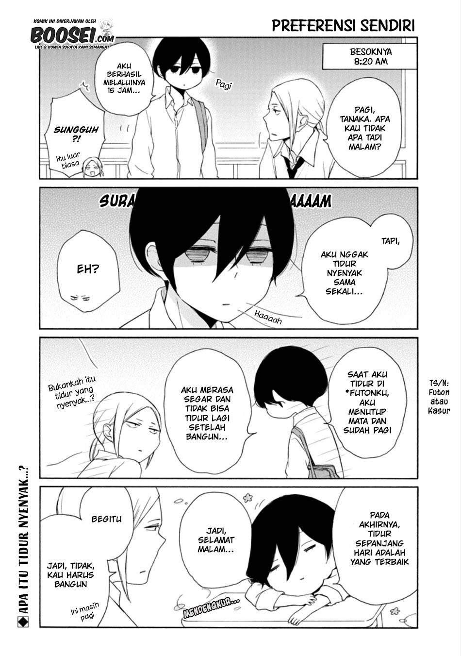 Tanaka-kun wa Itsumo Kedaruge Chapter 132