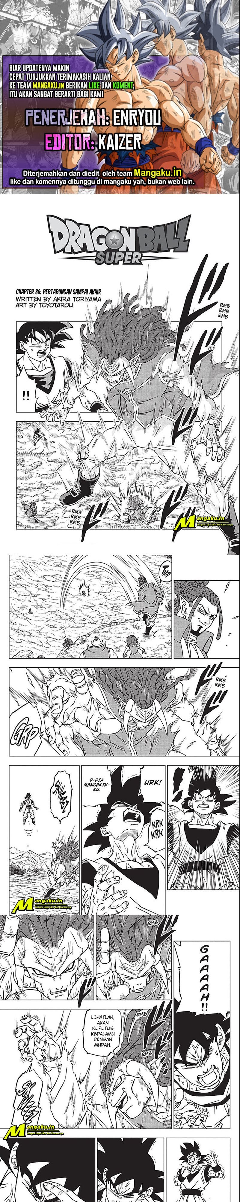 Dragon Ball Super Chapter 86.1