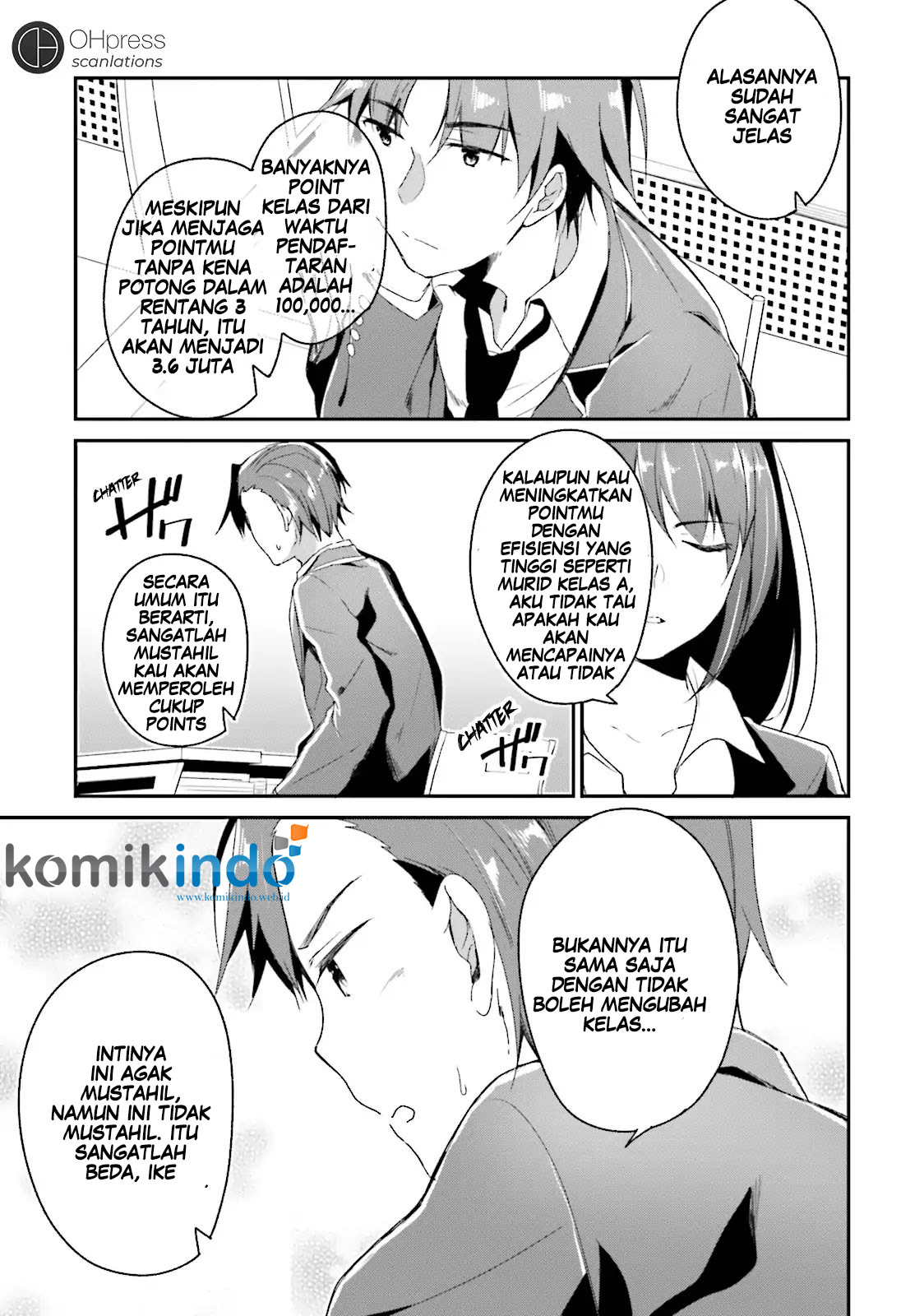 Youkoso Jitsuryoku Shijou Shugi no Kyoushitsu e Chapter 11