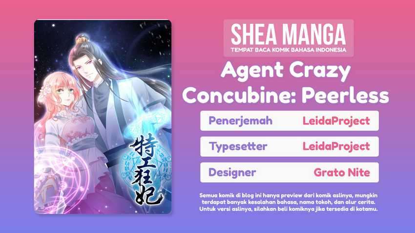 Agent Crazy Concubine: Peerless Comprehension Chapter 1