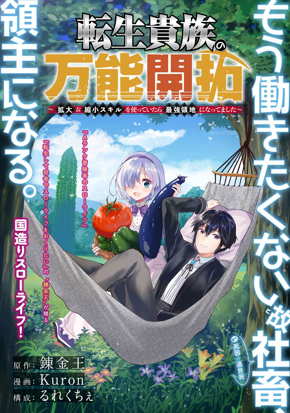 Tensei Kizoku no Bannou Kaitaku Kara ~”Kakudai & Shukushou” Sukiru o Tsukatte Itara Saikyou Ryouchi ni Narimashita~ Chapter 1.2