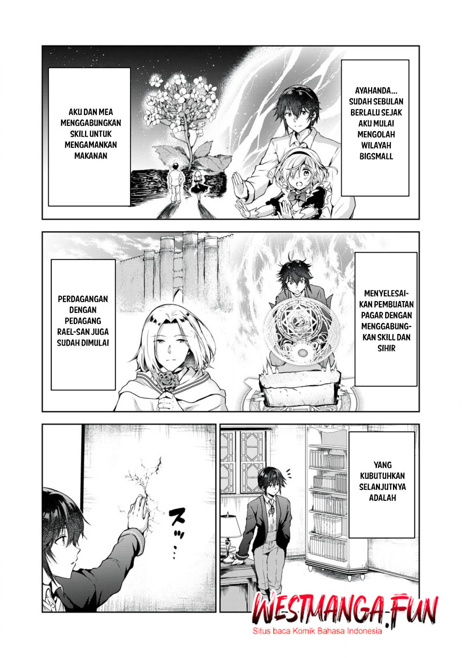 Tensei Kizoku no Bannou Kaitaku Kara ~”Kakudai & Shukushou” Sukiru o Tsukatte Itara Saikyou Ryouchi ni Narimashita~ Chapter 4