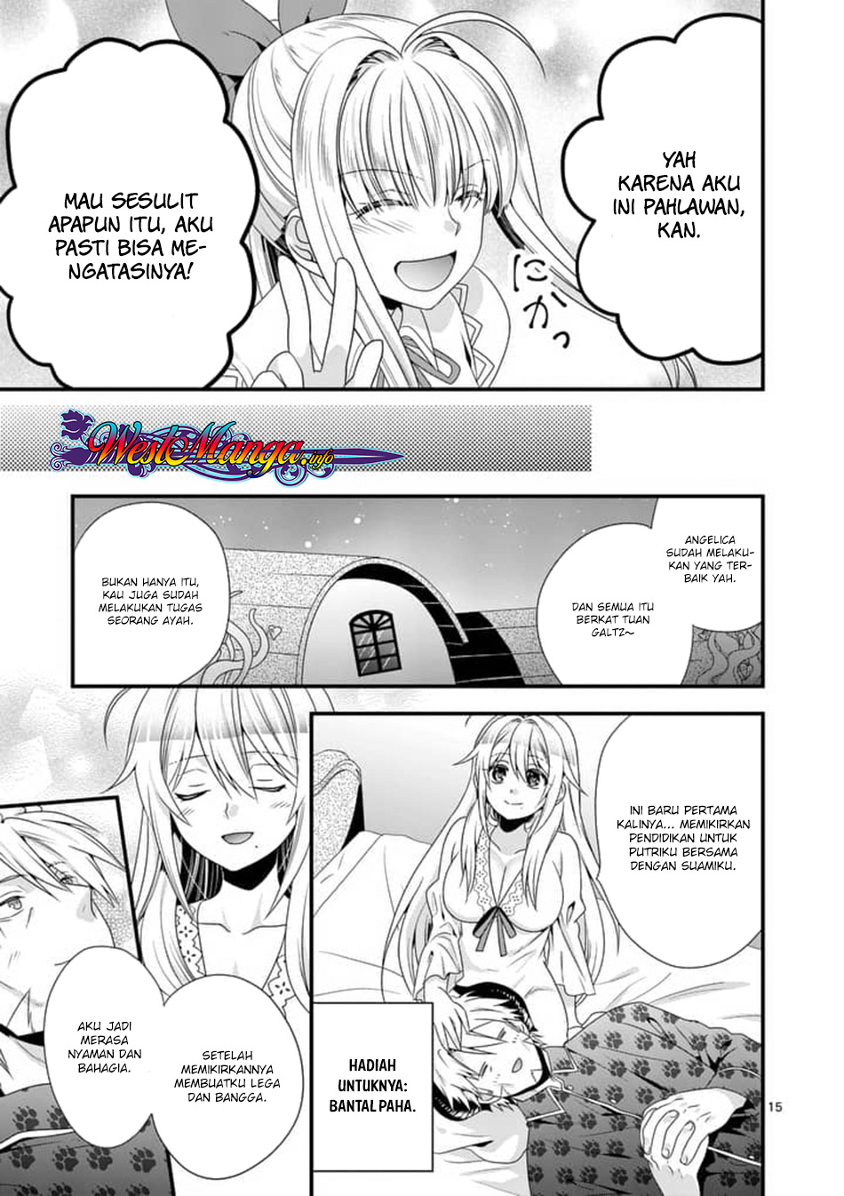 Maou desu. Onna Yuusha no Hahaoya to Saikon Shita no de, Onna Yuusha ga Giri no Musume ni Narimashita Chapter 14