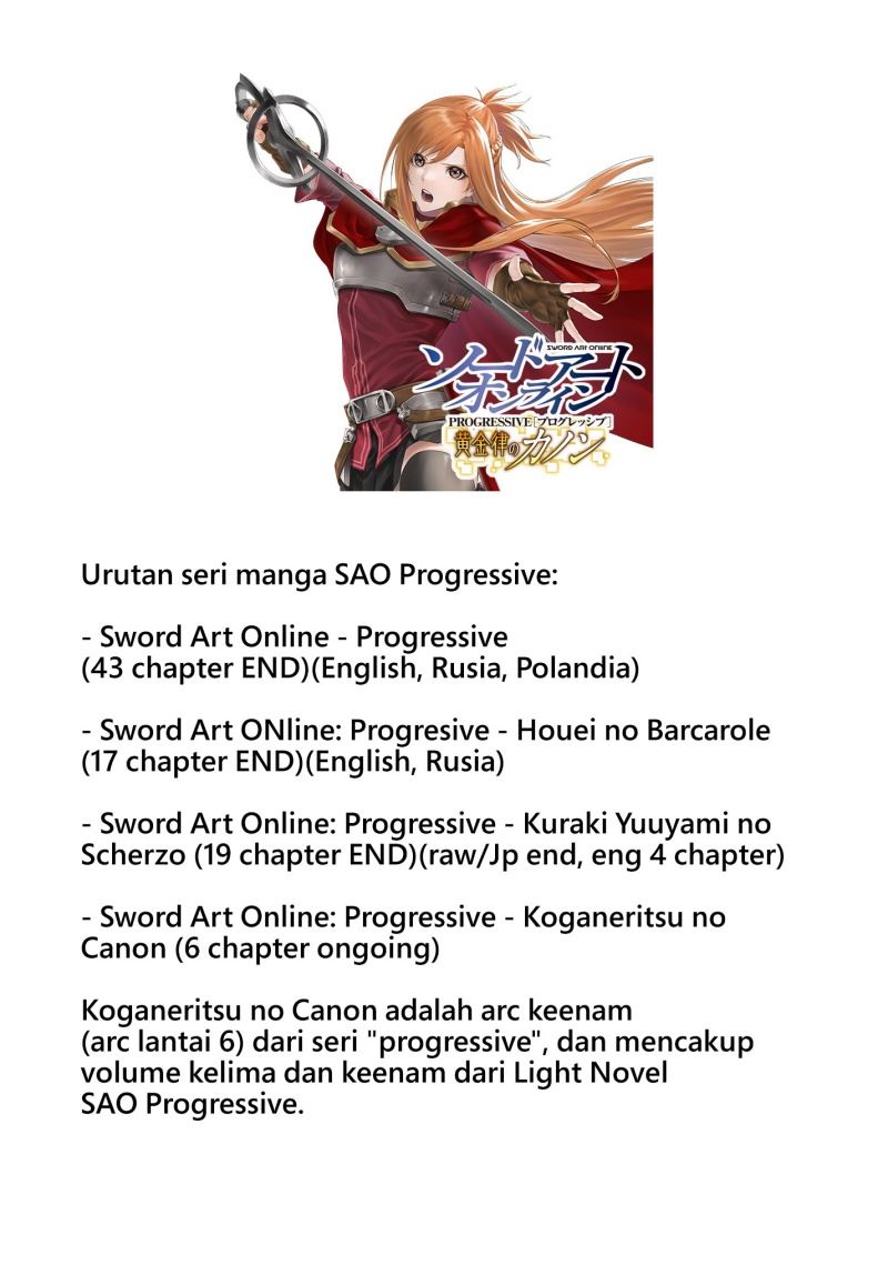 Sword Art Online: Progressive – Canon of the Golden Rule Chapter 1