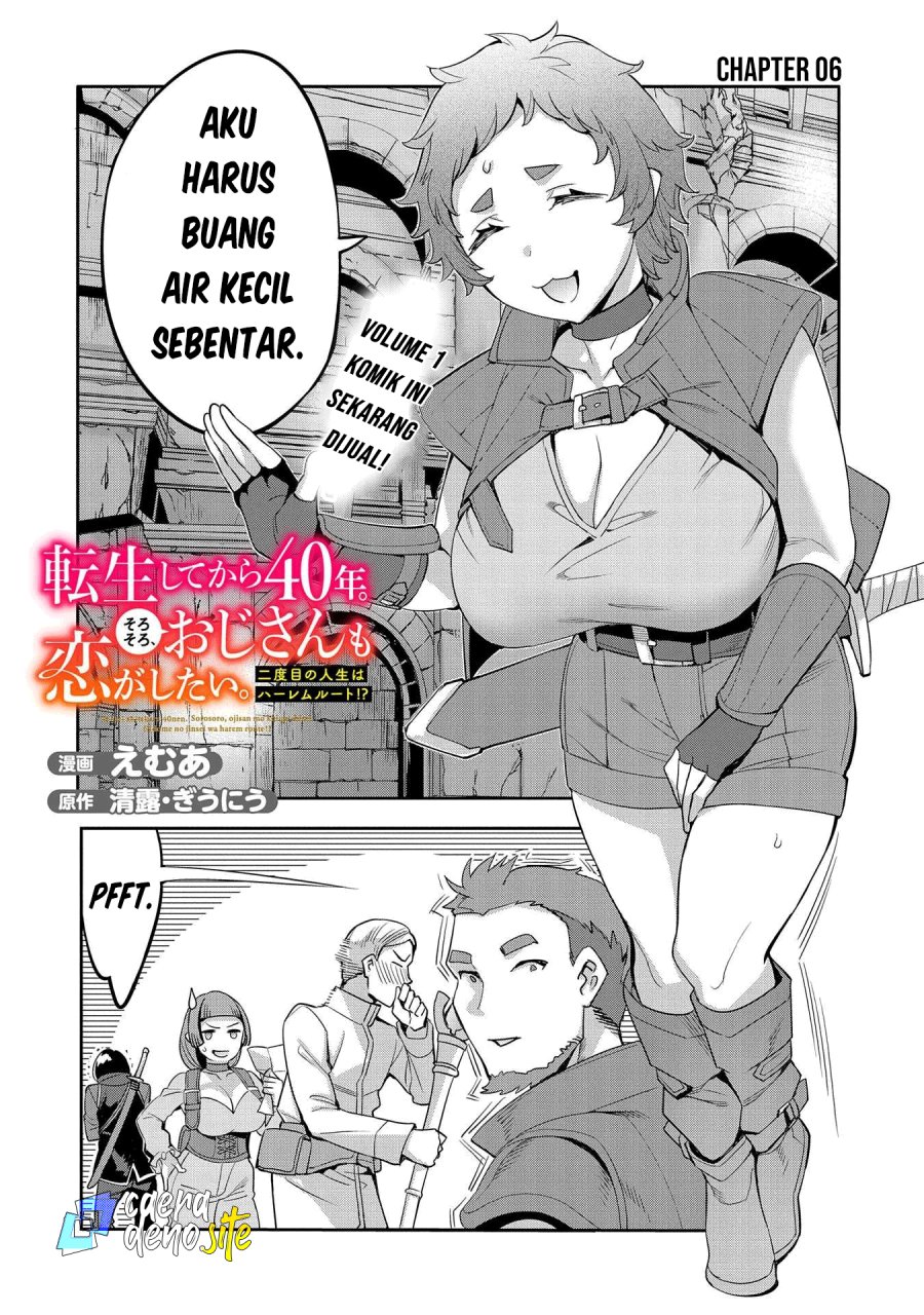 Tensei Shitekara 40-nen. Sorosoro, Ojisan mo Koi ga Shitai. Nidome no Jinsei wa Harem Route?! Chapter 6