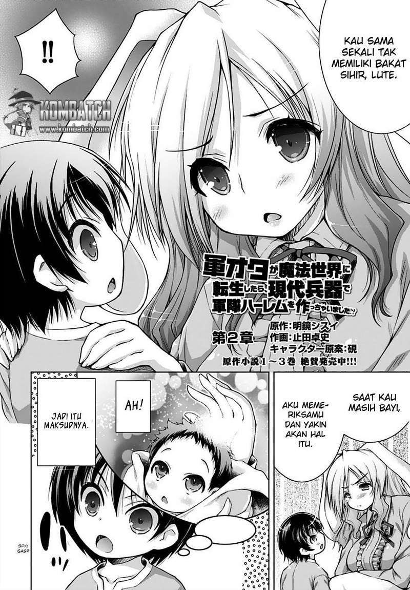 Gunota ga Mahou Sekai ni Tensei Shitara, Gendai Heiki de Guntai Harem o Tsukucchaimashita!? Chapter 02