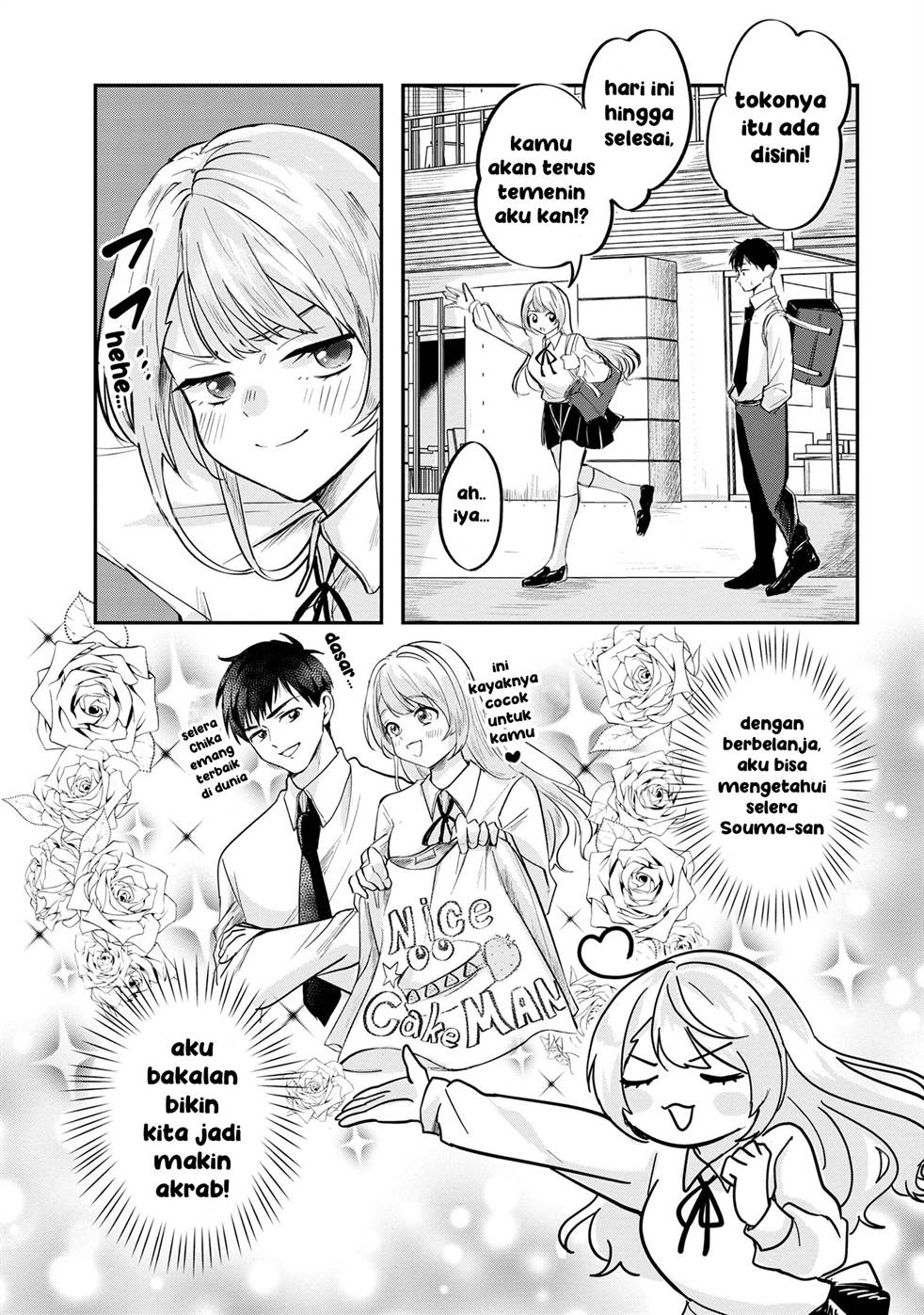 Aisare Tenshi na Classmate ga, Ore ni Dake Itazura ni Hohoemu Chapter 3