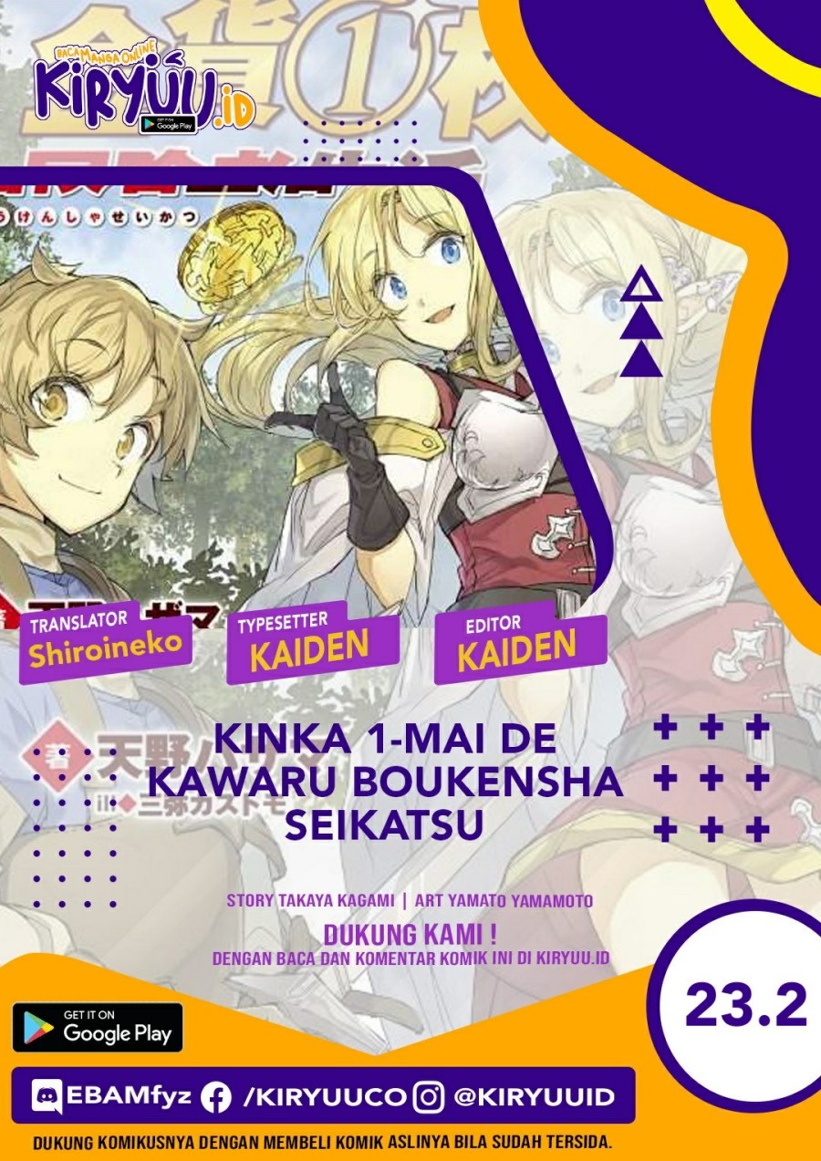 Kinka 1-mai de Kawaru Boukensha Seikatsu Chapter 23.2