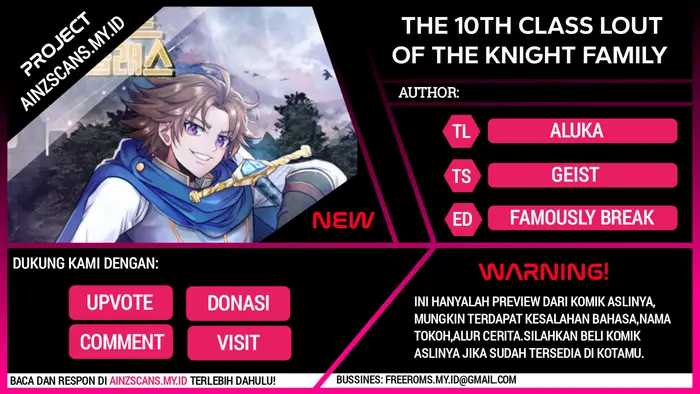 The 10th Class Lout of the Knight Family Chapter 9