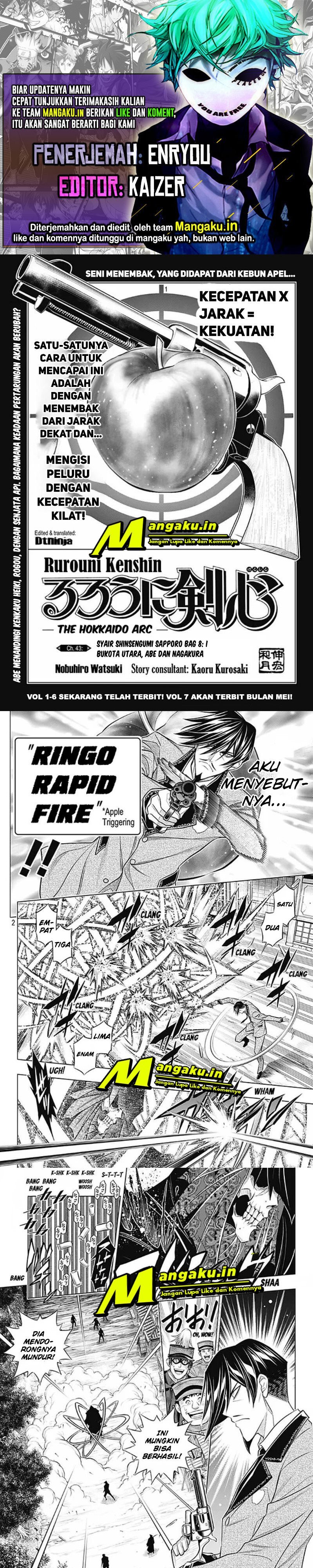 Rurouni Kenshin: Meiji Kenkaku Romantan: Hokkaidou Hen Chapter 43